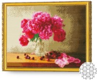 Pictura cu diamante după numere Art Gallery Premium Bujori aprinși 40x50cm (GA80109) imaginea #1 — magazin online Desire.md