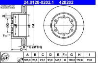 Disc de frână ATE 24.0128-0202.1 imaginea #3 — magazin online Desire.md