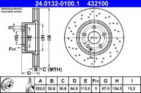 Тормозной диск ATE 24.0132-0100.1 фото №4 — интернет-магазин Desire.md