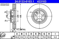 Disc de frână ATE 24.0133-0103.1 imaginea #3 — magazin online Desire.md