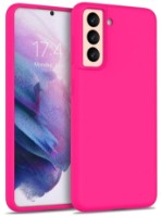 Чехол Helmet Case Liquid Silicone Samsung S21 Plus Pink Red (HMT-CLISSS21PPR)