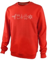 Мужская толстовка Soling XMas mood Red, s.M (Print-568)