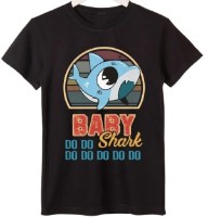 Tricou pentru copii Soling Baby Shark Black, s.7-8 years (Print-b125)