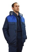 Куртка рабочая Soling Работник+ 010104007 Electric Blue/Dark Blue, s.56-58 3/4