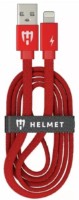USB Кабель Helmet USB to Lightning Kevlar Flat 1m Red (HMT-CULKFRD)