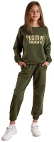 Costum sportiv pentru copii Bumbacel GTR24587K_0426A1_S96 Green, 13-14 years