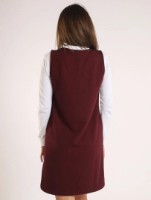 Rochie dame Bumbacel RS0213_1718_S5 Red, s.M imaginea #2 — magazin online Desire.md