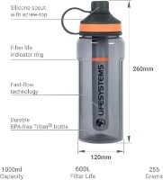 Filtru de camping pentru apă Lifesystems Water Purification Bottle (44030) imaginea #4 — magazin online Desire.md