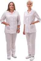 Cămașă medicală Soling Melissa White Shirt, s.66 imaginea #3 — magazin online Desire.md