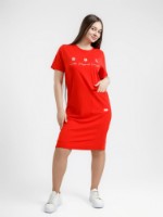 Женское платье Bumbacel WRT1352_1662_S6 Red, s.M