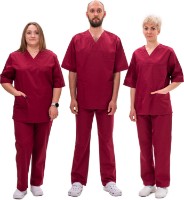 Cămașă medicală Soling Protec Burgundy Shirt, s.44-46 1/2 imaginea #2 — magazin online Desire.md