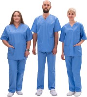 Cămașă medicală Soling Protec Light Blue Shirt, s.40-42 imaginea #4 — magazin online Desire.md