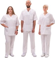Pantaloni medicali Soling Universal White Trousers, s.44-46 imaginea #2 — magazin online Desire.md