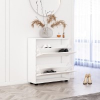 Rafturi pentru pantofi Mobildor-Lux Leo 50x27x86 White/Anthracite (00013434) imaginea #2 — magazin online Desire.md