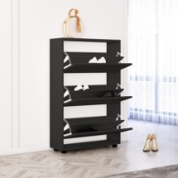Rafturi pentru pantofi Mobildor-Lux Leo 70x27x125 Anthracite/Oak Sonoma (00013469) imaginea #2 — magazin online Desire.md