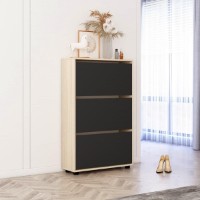 Обувница Mobildor-Lux Leo 80x27x125 Oak Sonoma/Anthracite (00013492) фото №1 — интернет-магазин Desire.md