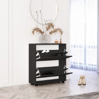 Обувница Mobildor-Lux Leo 80x27x86 Anthracite/Oak Sonoma (00013509) фото №2 — интернет-магазин Desire.md