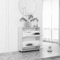 Rafturi pentru pantofi Mobildor-Lux Leo 80x27x86 White/Anthracite (00013507) imaginea #3 — magazin online Desire.md