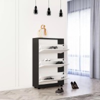 Rafturi pentru pantofi Mobildor-Lux Leo 90x27x125 Anthracite/White (10008497) imaginea #2 — magazin online Desire.md