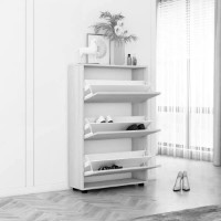 Rafturi pentru pantofi Mobildor-Lux Leo 90x27x125 White/Anthracite (00013512) imaginea #2 — magazin online Desire.md
