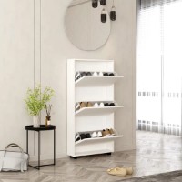 Rafturi pentru pantofi Mobildor-Lux Leo Slim 100x16x125 White (00012968) imaginea #2 — magazin online Desire.md