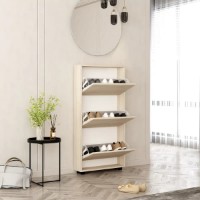 Rafturi pentru pantofi Mobildor-Lux Leo Slim 100x16x125 Oak Sonoma/White (00012967) imaginea #2 — magazin online Desire.md