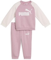 Costum sportiv pentru copii Puma Minicats Ess Raglan Crew Set FL Inf Poised Pink, s.80
