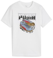 Детская футболка Puma Graphic Sneakers Puma White, s.176