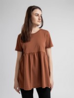 Женская футболка Bumbacel WT3840_Brown_XS5 Brown, s.M