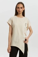Женская футболка Bumbacel WT3884_0105_XS5 Cream, s.XS