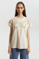 Женская футболка Bumbacel WT4098_0105-A3_S5 Cream, s.XXL
