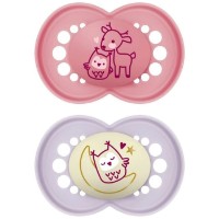 Пустышка Mam Original Day&Night PlanetLove Girl 2pcs (MA.121301)