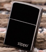 Зажигалка Zippo 150 ZL Black Ice w/Zippo Logo Laser