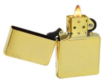 Зажигалка Zippo 240 Vintage Brushed Brass w/ Slashes фото №2 — интернет-магазин Desire.md