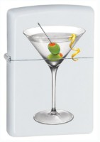 Зажигалка Zippo 28271 Zippo Gold Design BS Martini White Matte Windproof фото №1 — интернет-магазин Desire.md