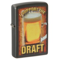 Зажигалка Zippo 28294 Support The Draft Black Matte фото №1 — интернет-магазин Desire.md