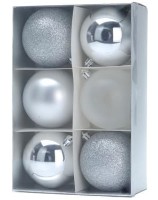 Ёлочные шары Christmas 6x80mm (34457)