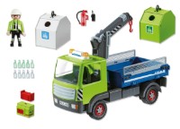 Set de construcție Playmobil City Action: City Cleaning Glass Sorting Truck (6109)