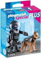 Figura Eroului Playmobil Specials Plus: Tactical Police Dog Unit (5369)