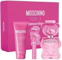Парфюмерный набор для неё Moschino Toy 2 Bubble Gum EDT 100ml + EDT 10ml + Body Lotion 100ml