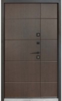 Входная дверь Булат Термо House 703/191 Dark Wenge/Dark Wenge Street 1200mm Right  фото №2 — интернет-магазин Desire.md