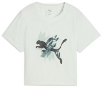Tricou de dame Puma Green Terrains Fashion Graphic Sage Frost, s.S