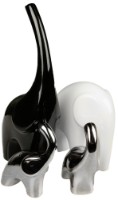Statuetă Deco Elefanti Black & White