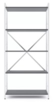 Etajeră Nex Home Loft 1700x800x350mm White/Anthracite (NX-00000179)