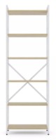 Etajeră Nex Home Loft 1800x600x240mm White/Oak Artisan (NX-00000183)