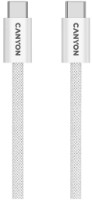 Cablu USB Canyon OnWire 60MG Type-C to Type-C 1m White (CND-CCMG60AB15W)