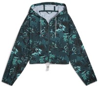 Женская ветровка Puma W Green Terrains Woven Jacket - Aop Green Terrain, s.M