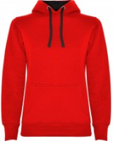 Hanorac damă Roly Urban Woman 1068 Red/Black, s.XL