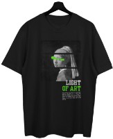 Tricou bărbătesc Soling Light of art Black, s.L (Print-817)
