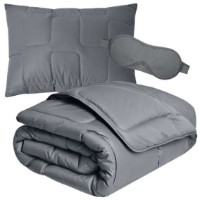 Set plapumă cu pernă MobiCasa Manmaker Set 140x210 Gray